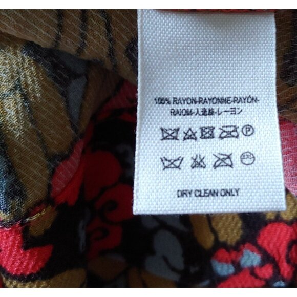 Free People Tallula Poppy Orange Floral Bell Sleeve Deep Pockets Mini Dress M - Picture 15 of 15